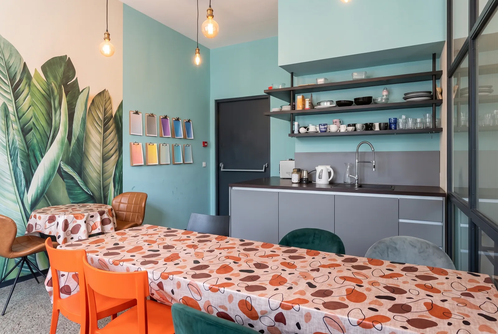 Tea kitchen on the 1st floor · photorealistic render